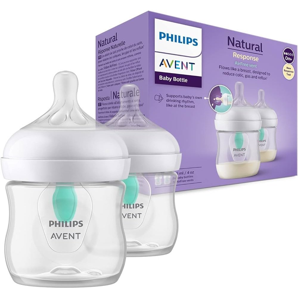 Avent Natural Response Airfree Vent 125ml Bottle 2 Pack