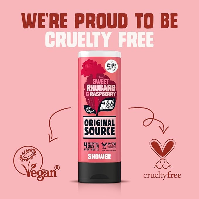 Original Source Rhubarb and Raspberry Shower Gel, 250ml