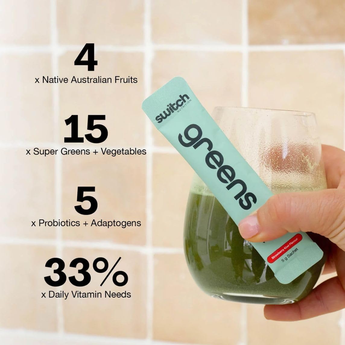 Switch Nutrition Greens Sachets Fruit Juice 20x5g