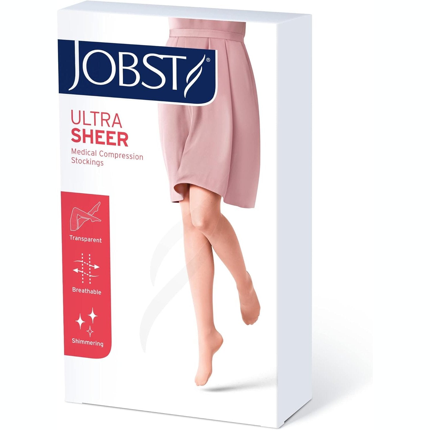 Jobst Ultrasheer Cl1 15-20 Phlebology Knee High Ct 15-20 Black Medium 1 Pair