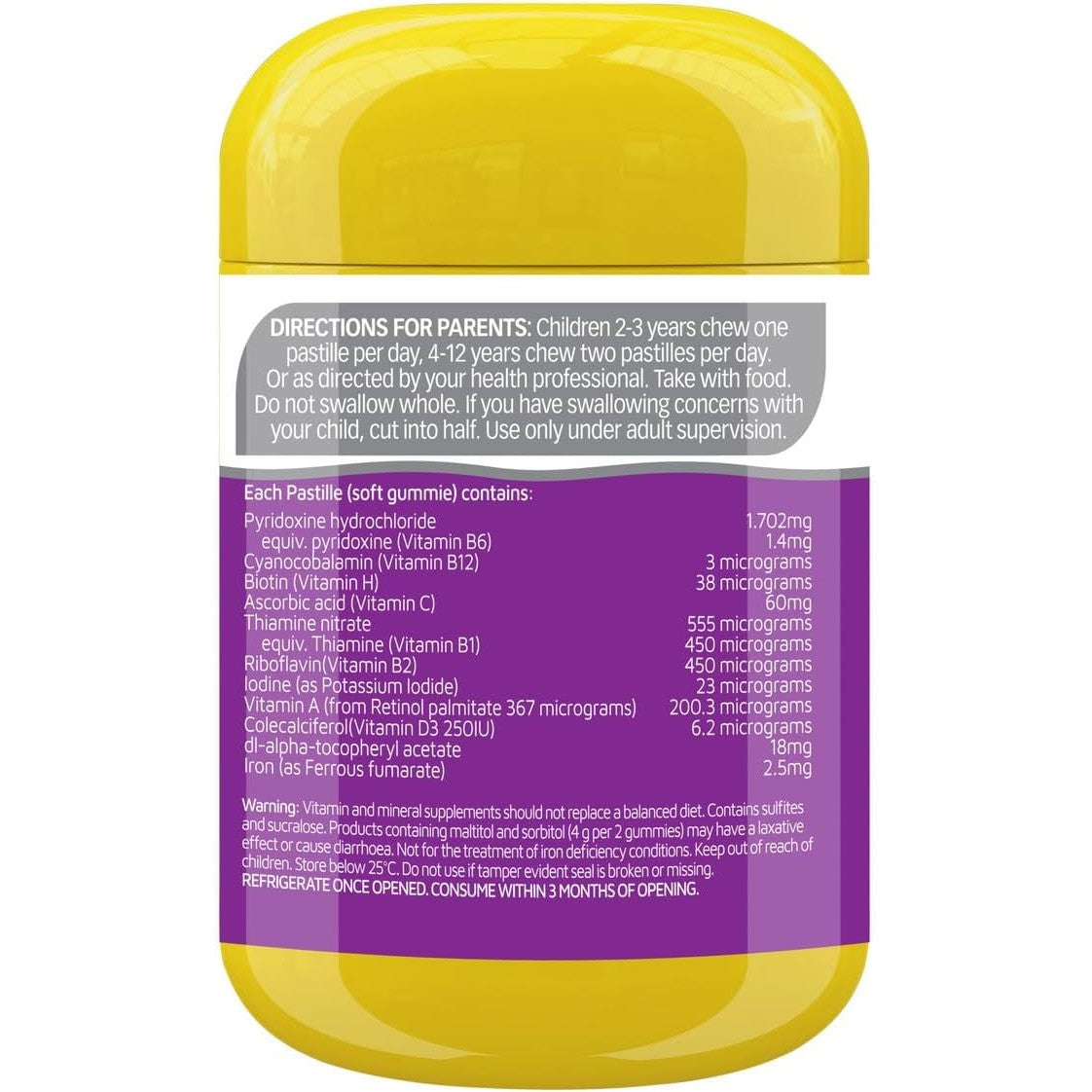 Nature's Way Kids Smart Vita Gummies High Strength Multi-vitamin + Iron 40 Gummies