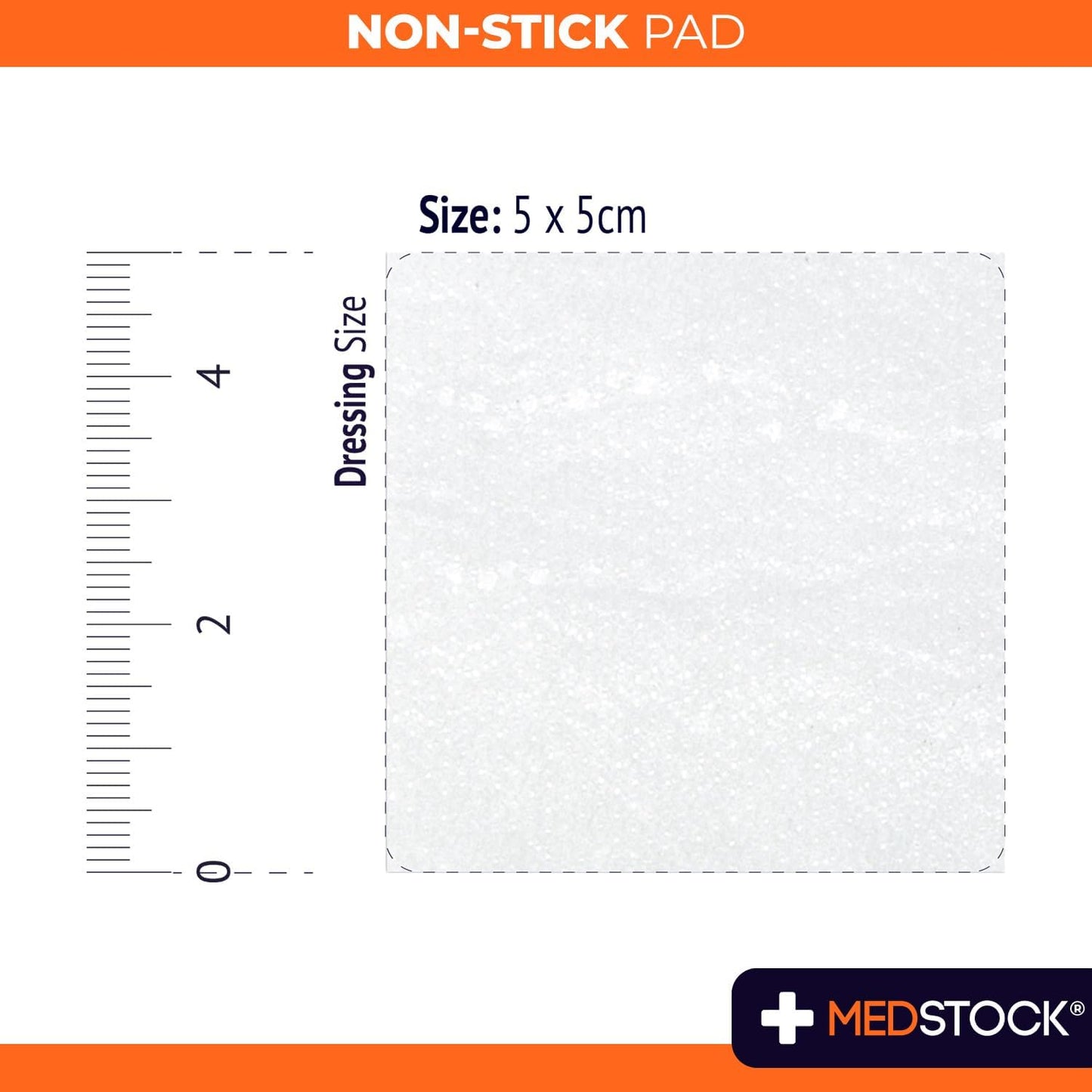 Medstock Non Stick Pad 5 cmx5 cm 5Pack