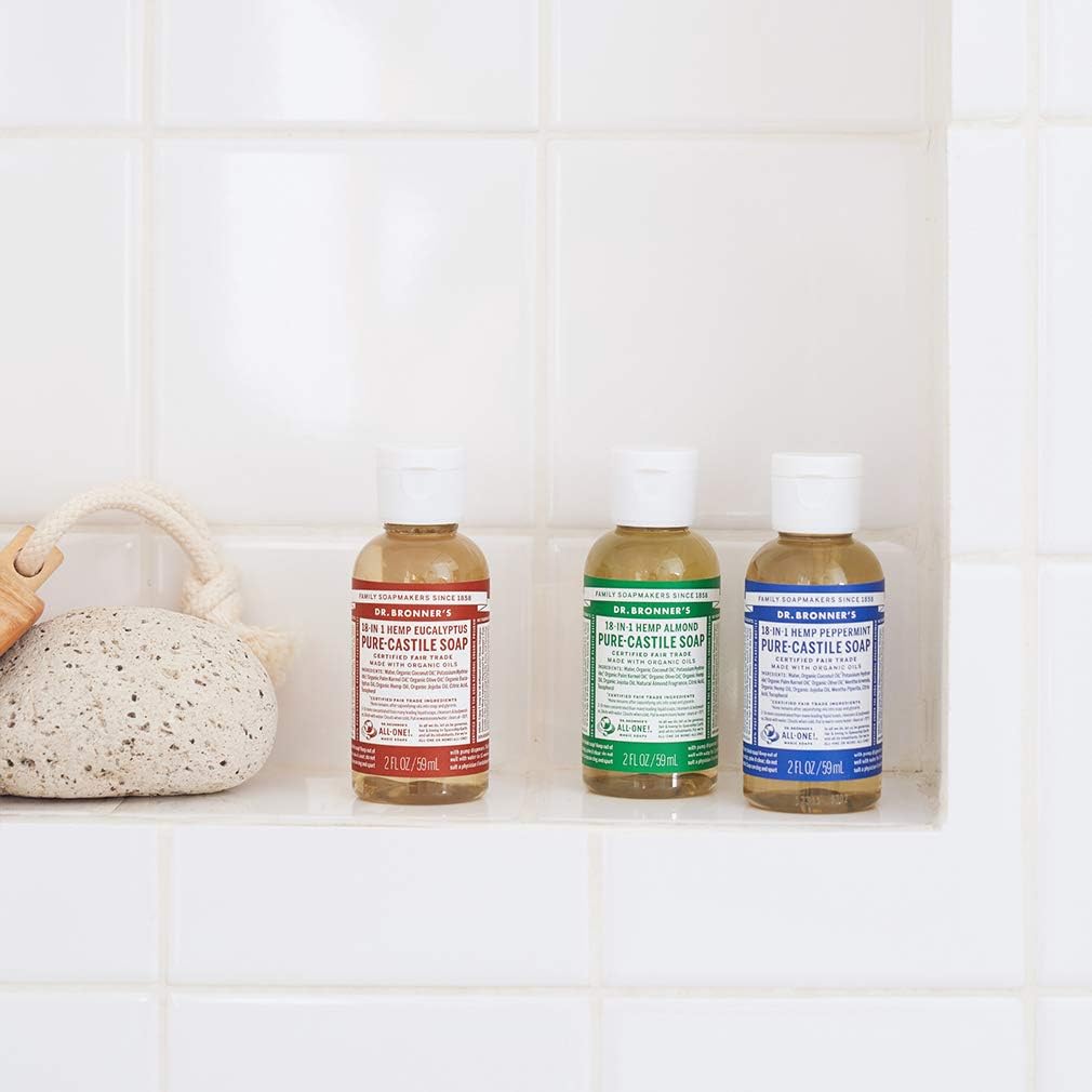 Dr. Bronner's Pure-Castile Soap Liquid (Hemp 18-in-1) Peppermint 59ml