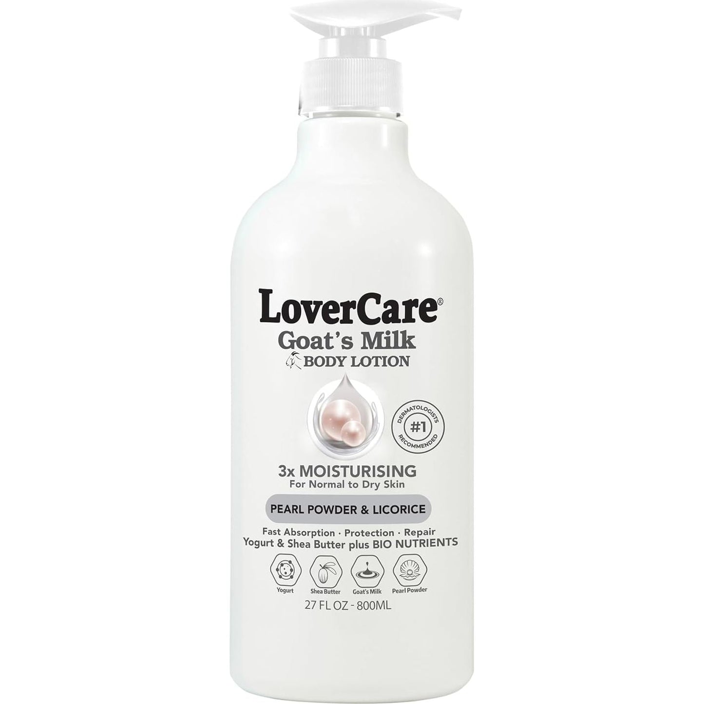 Lovercare Goat's Milk Body Lotion Pearl Powder 800ml