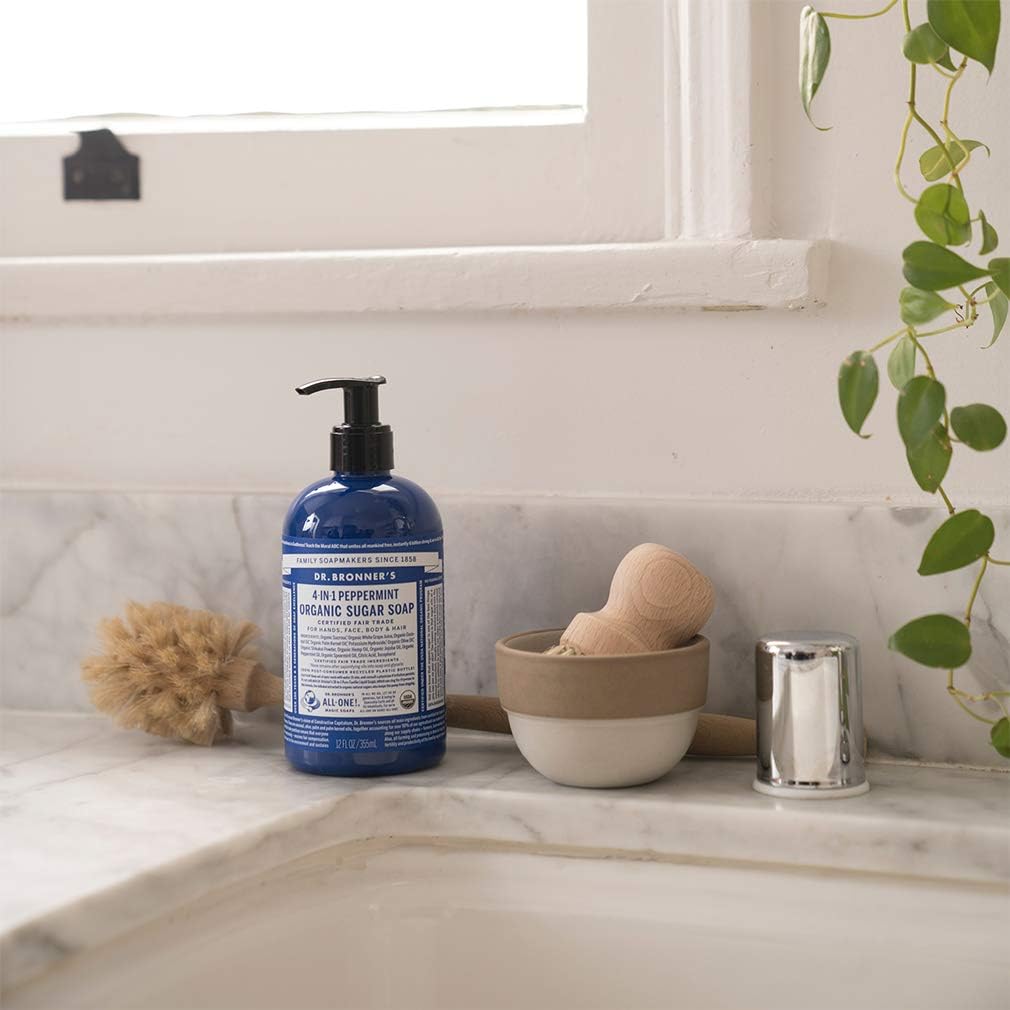 Dr. Bronner's Organic Sugar Soap 4-in-1 Peppermint (pump) 355ml