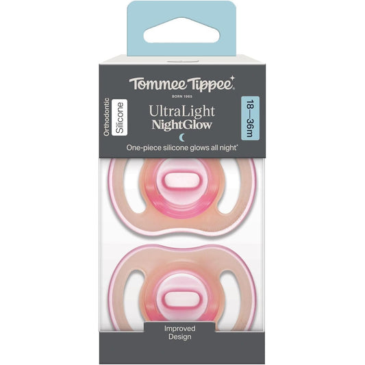 Tommee Tippee Ultralight Soother Night 18-36 Months 2 Pack