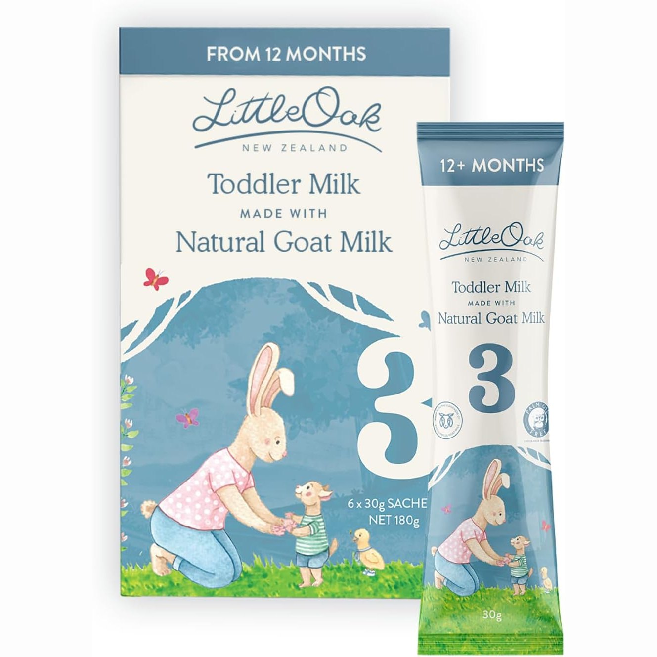 Littleoak Natural Goat Milk Toddler Milk 6 X 30g Sachets