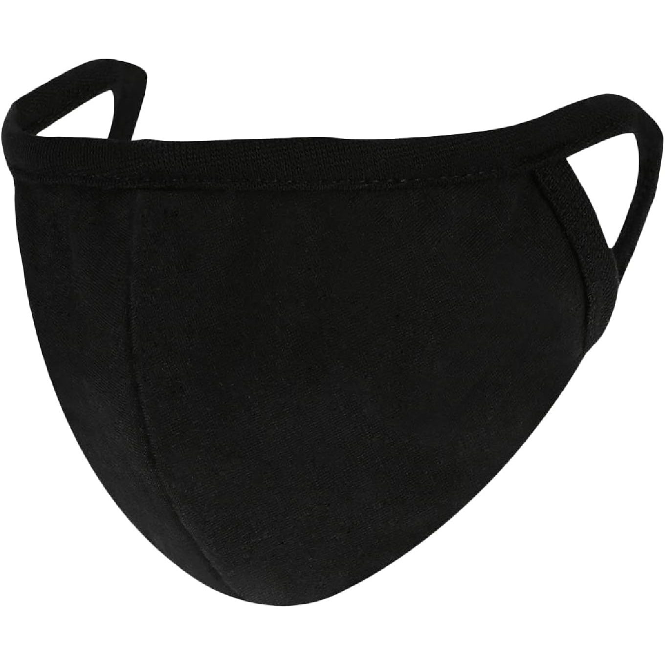 Lovercare Fabric Face Mask Black 10 Pack