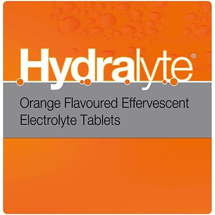Hydralyte Electrolyte Effervescent Orange 20 Tablets