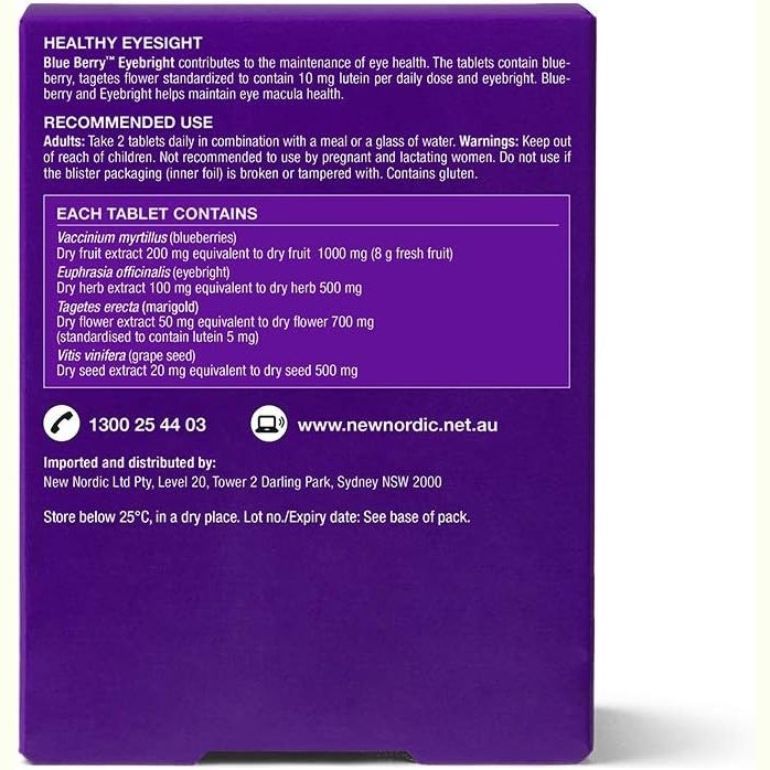 New Nordic Blue Berry Eyebright 60t