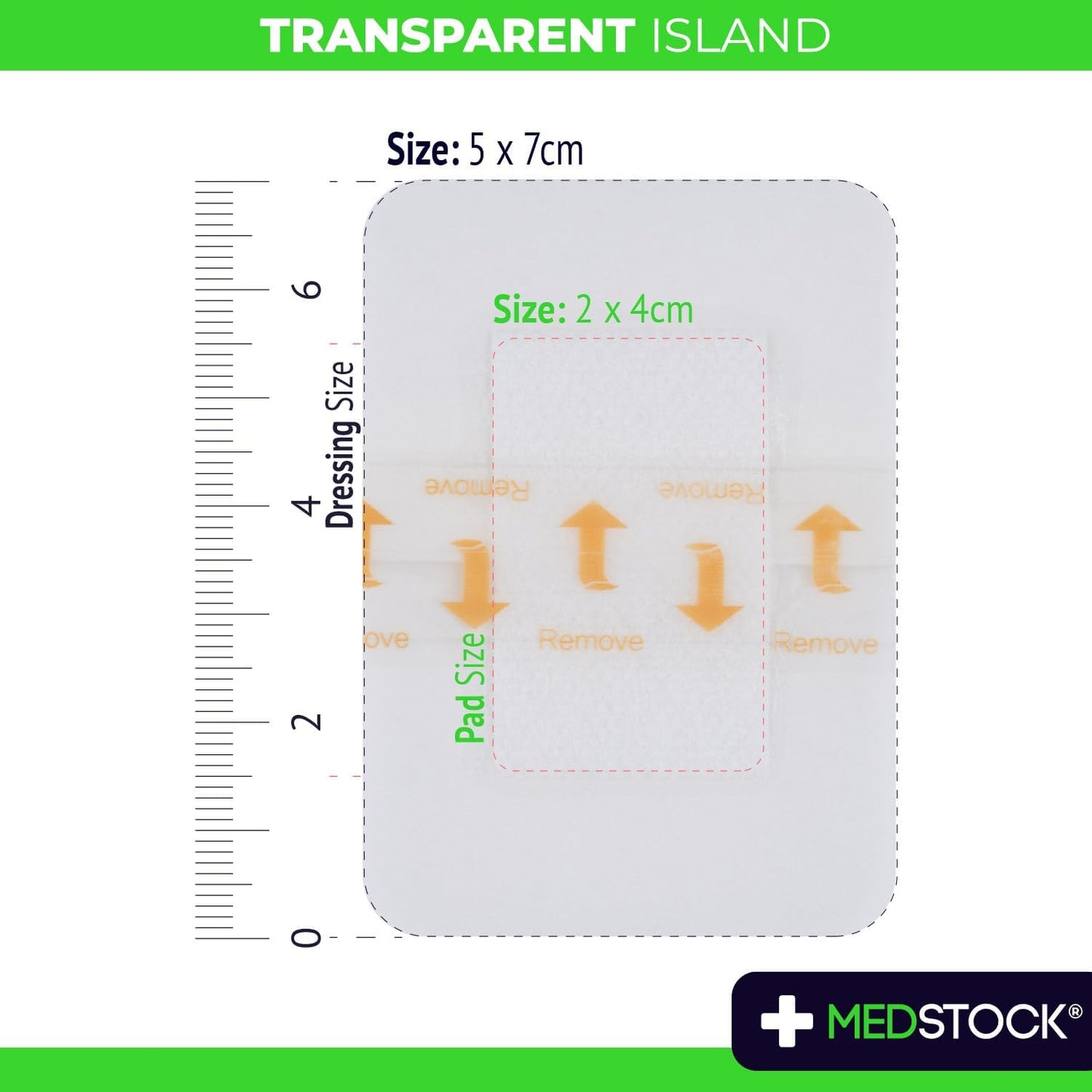 Medstock Tp Island 5 cmx7 cm 5Pack