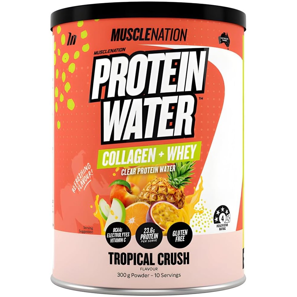 Muscle Nation Protein Water Powder Tropical 300g
