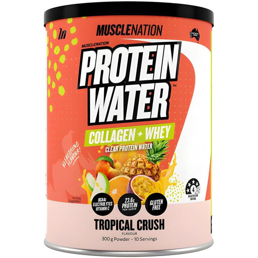 Muscle Nation Protein Water Powder Tropical 300g