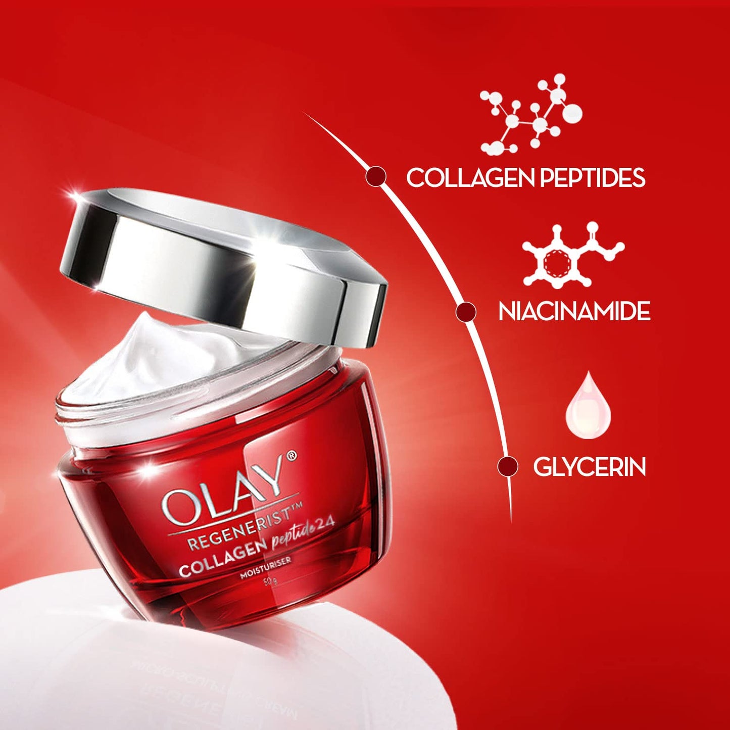 Olay Regenerist Collagen Peptide24 Face Cream Moisturiser 50g