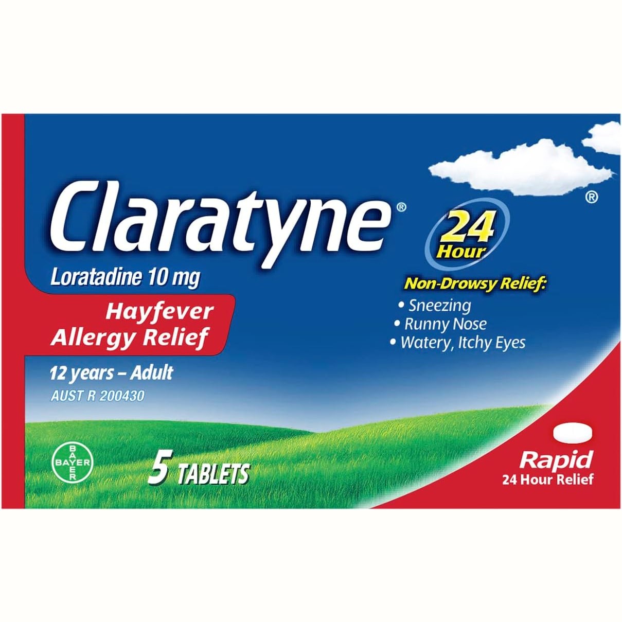 Claratyne Hayfever Allergy Relief 5 Tablets