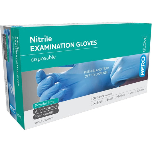 Aeroglove Large Nitrile Powder-free Gloves 100pk