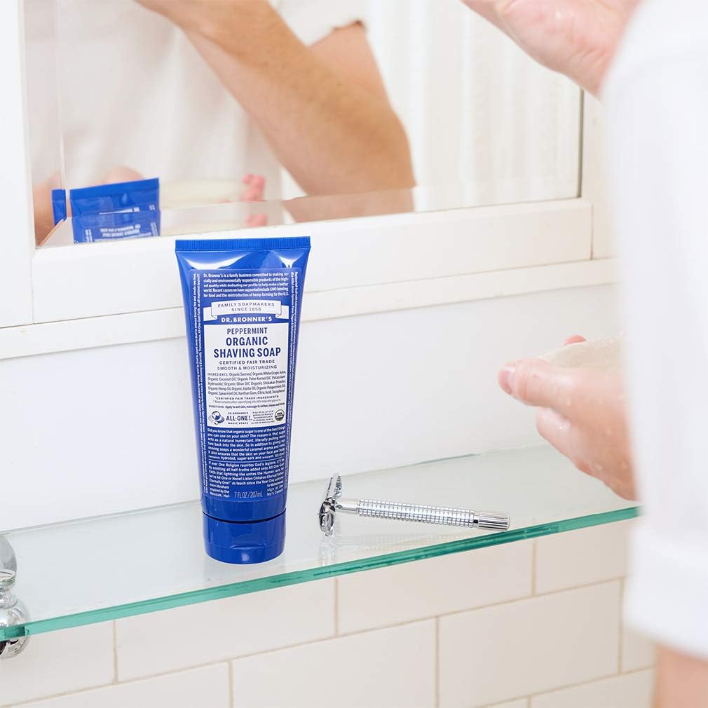Dr. Bronner's Organic Shaving Soap Peppermint 207ml