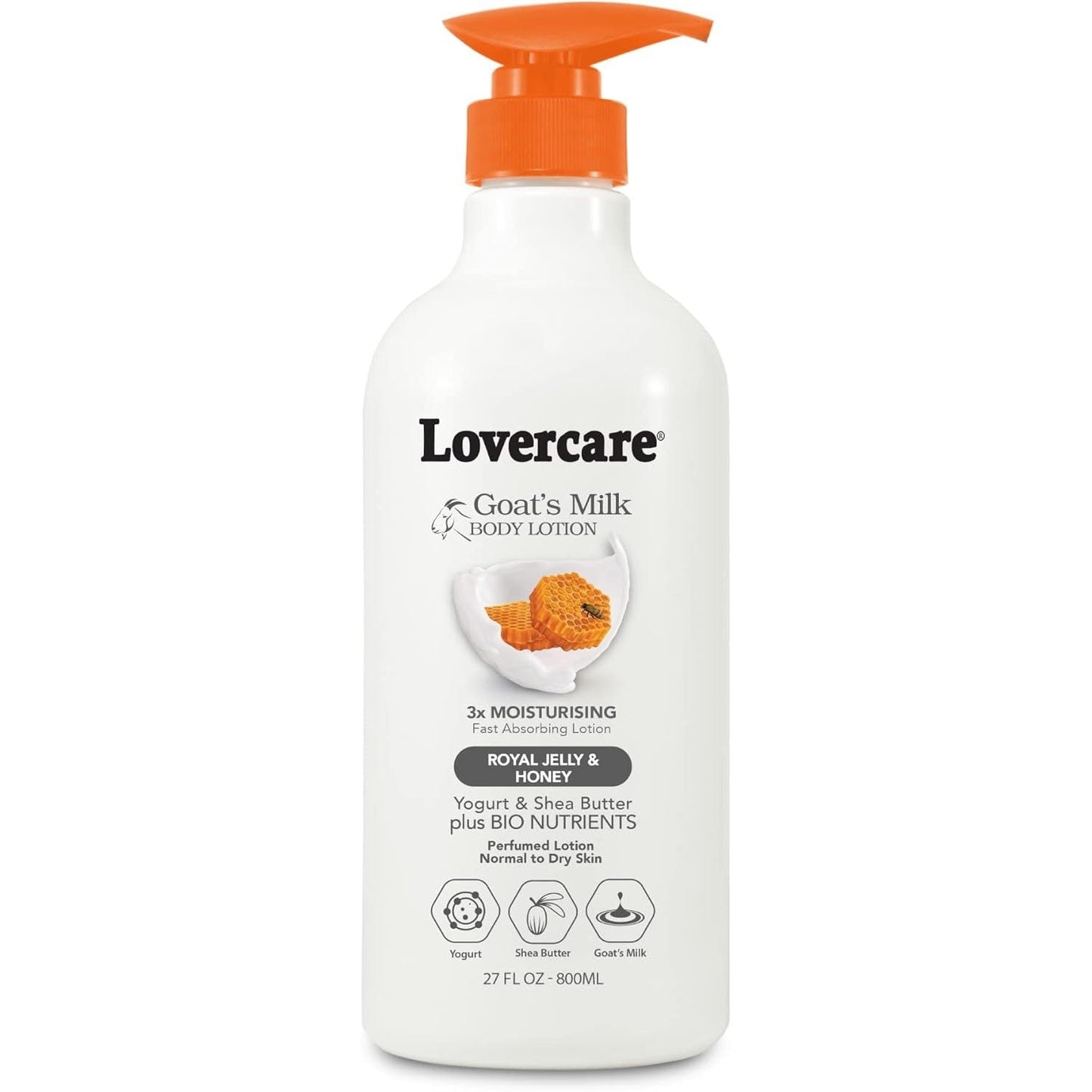 Lovercare Goat's Milk Body Lotion Royal Jelly & Honey 800ml