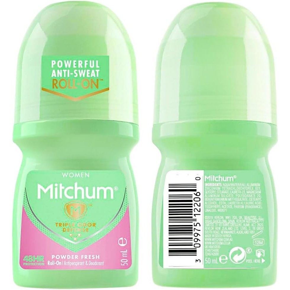 Mitchum Women Antiperspirant Roll-on Deodorant Powder Fresh 50ml