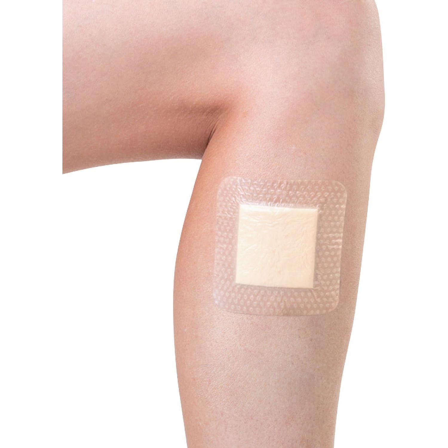 Medstock Silicone Foam W/ith Border 7.5 cmx7.5 cm 2Pk