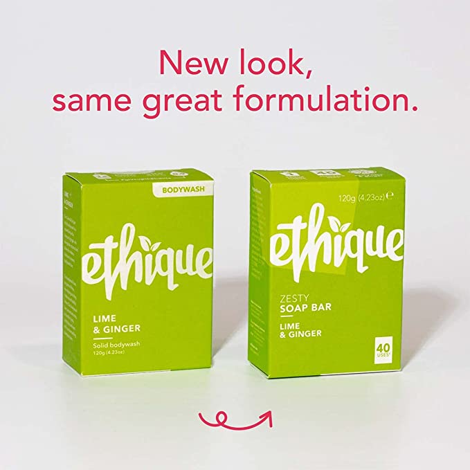 ETHIQUE Solid Bodywash Bar Lime & Ginger 120g