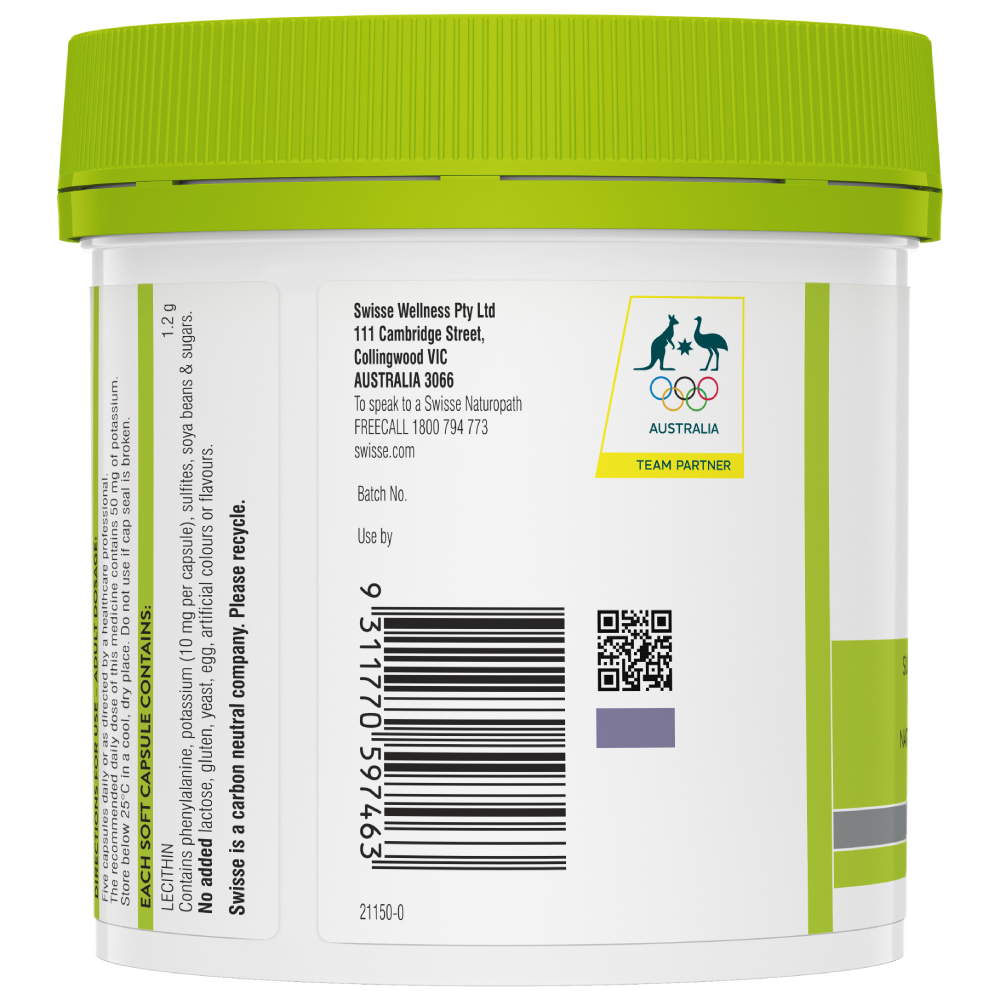 Swisse Ultiboost Lecithin 1200mg 150 Caps