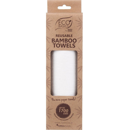 White Magic Bamboo Towel 1Pk (Pack of 3)