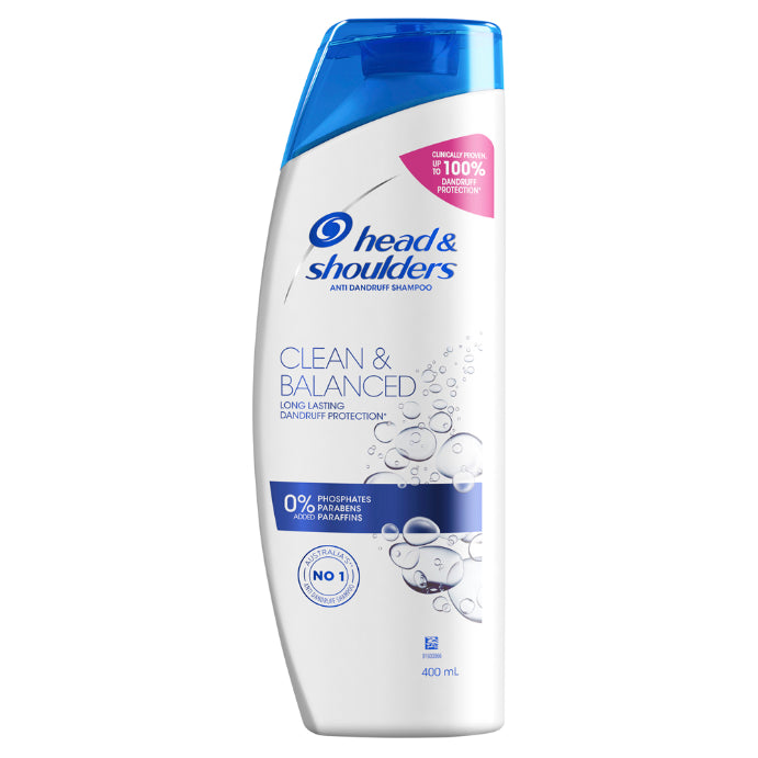 Head & Shoulders Clean & Balanced Anti Dandruff Shampoo for Clean Scalp 400ml