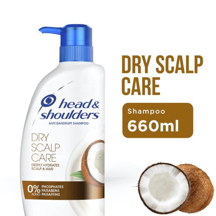 Head & Shoulders Dry Scalp Care Anti Dandruff Shampoo With Coconut Oil for Dry Scalp 660ml