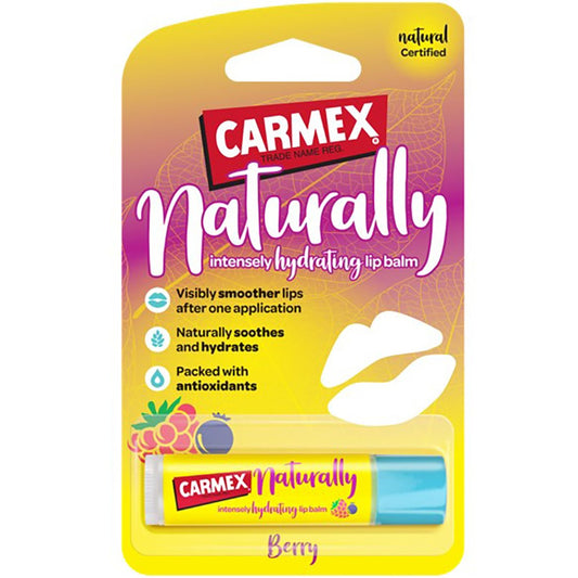 Carmex Naturally Intensely Hydrating Lip Balm Berry 4.2g