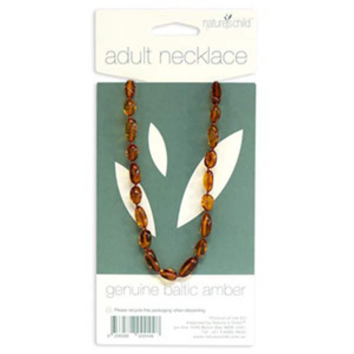 Nature's Child Amber Adult Necklace Cognac 1Pk