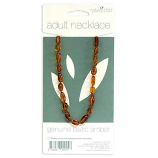 Nature's Child Amber Adult Necklace Cognac 1Pk