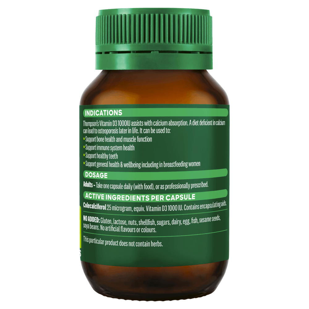 Thompson's Vitamin D3 1000IU 240 Capsules