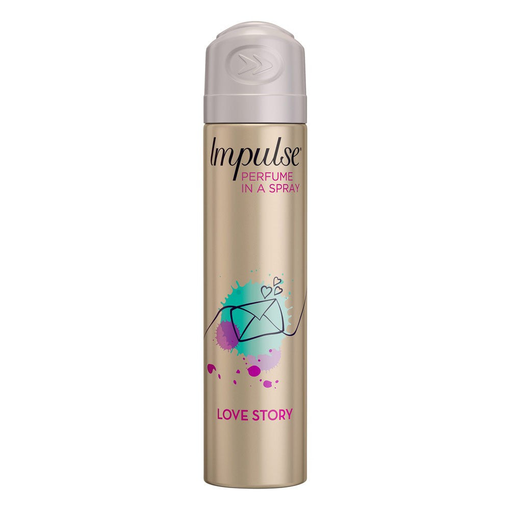 Impulse Body Spray Aerosol Deodorant Love Story 75ml