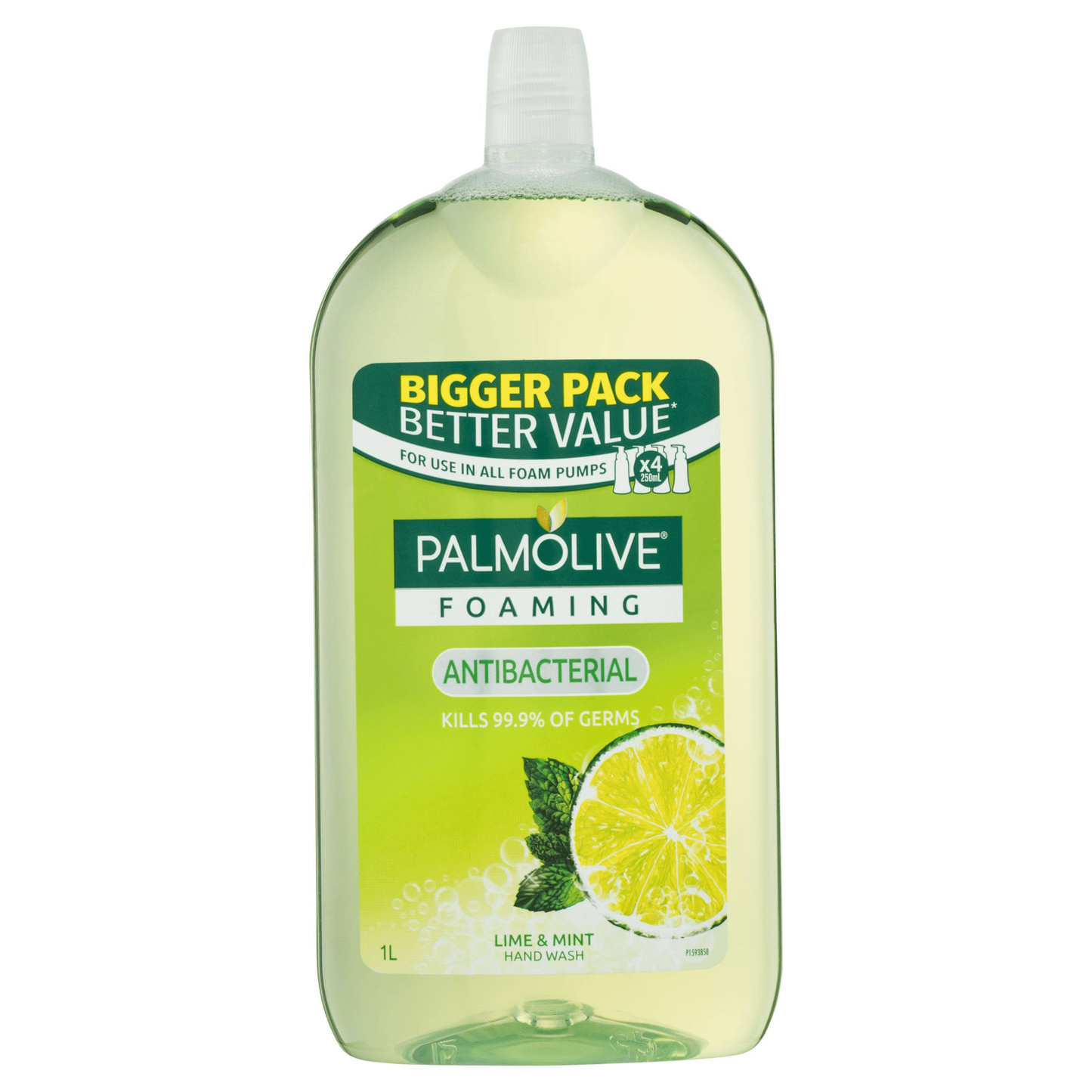 Palmolive Lime & Mint Foaming Liquid Hand Wash Refill 1L