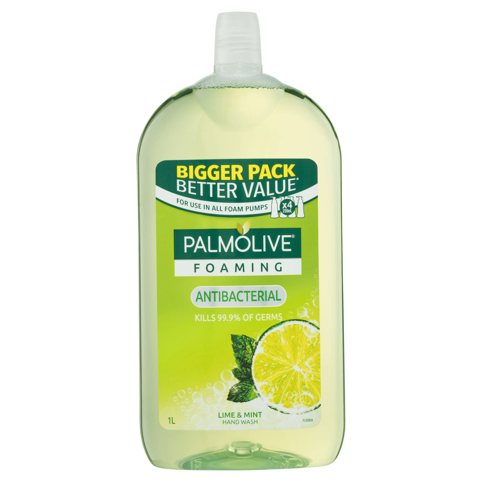 Palmolive Lime & Mint Foaming Liquid Hand Wash Refill 1L