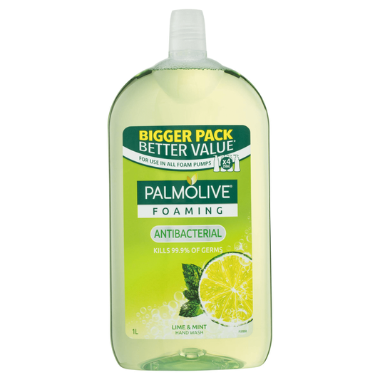 Palmolive Lime & Mint Foaming Liquid Hand Wash Refill 1L