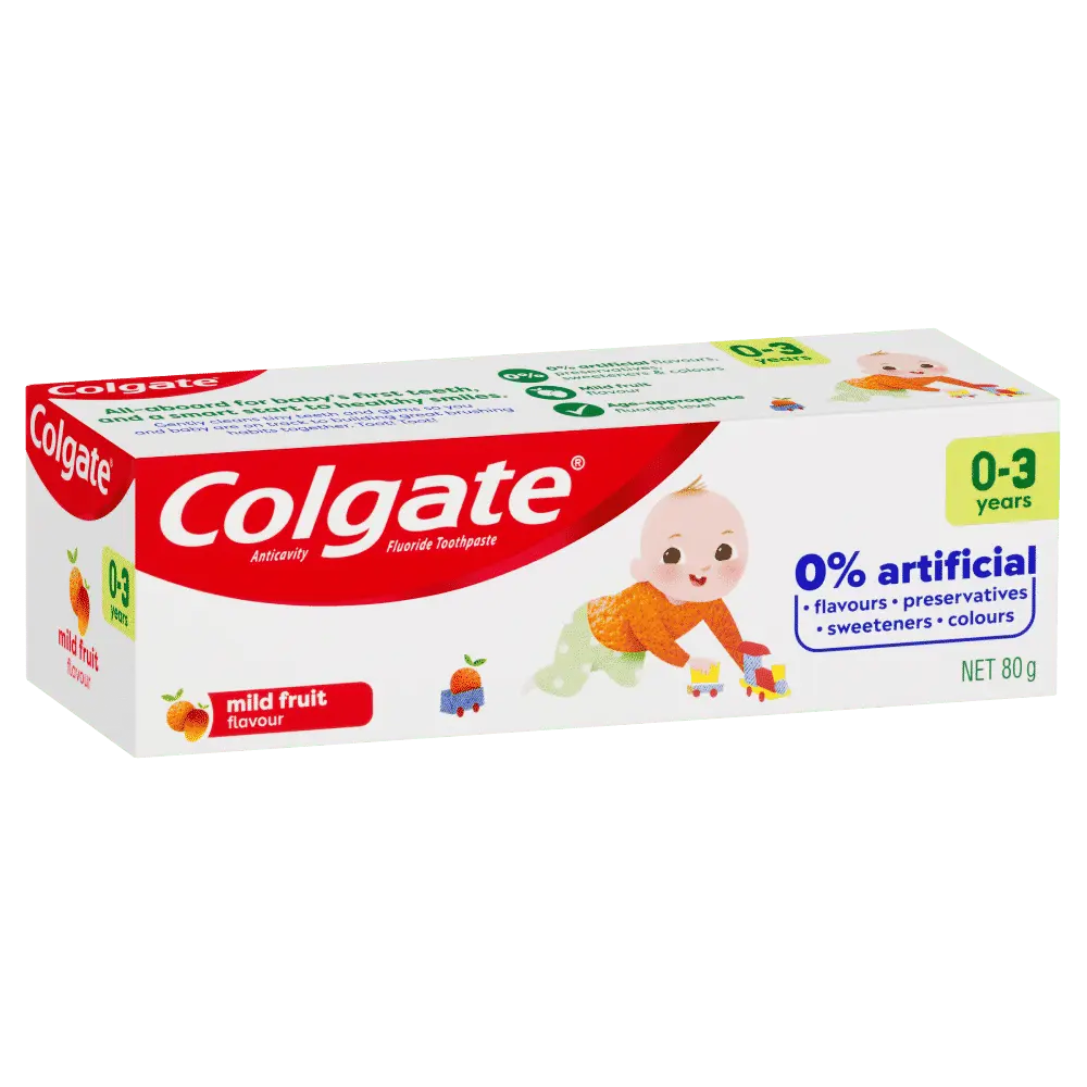 Colgate Kids Toothpaste 0-3 Years 80g Mild Fruit Flavour