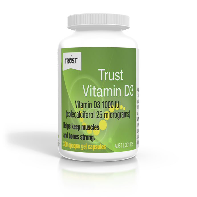 Trust Vit D3 1000iu 300 Capsules