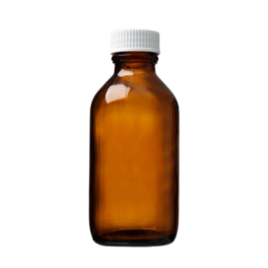 MEDICINE BOTTLES Disposable Round Amber 100mL 20 Pack