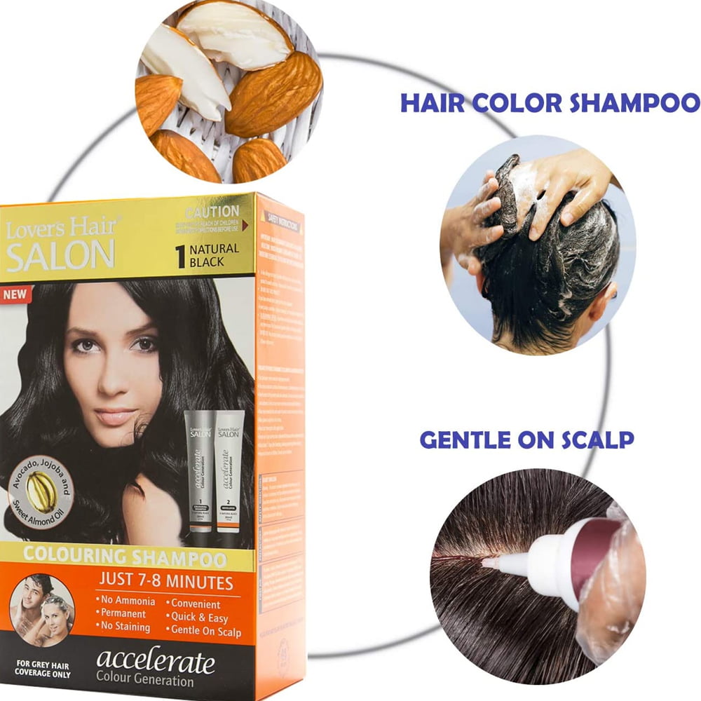 Loverhair Hair Salon Color Shampoo 1 Black