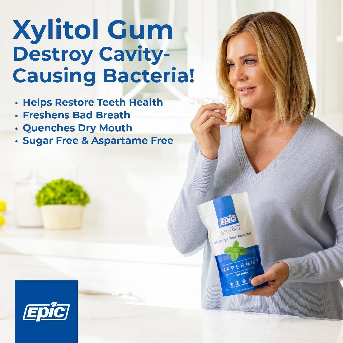Epic Xylitol Chewing Gum Spearmint 12x12pcs