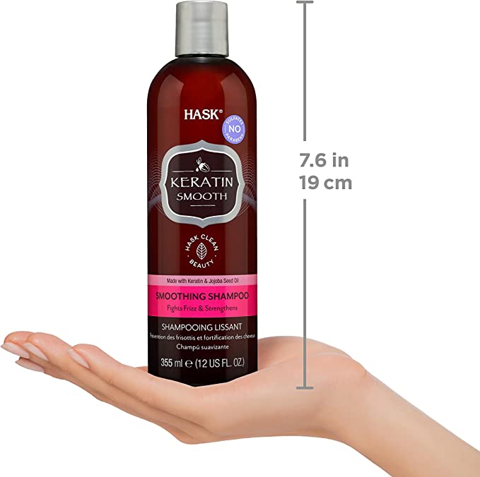 Hask Keratin Protein Smoothing Shampoo 355ml