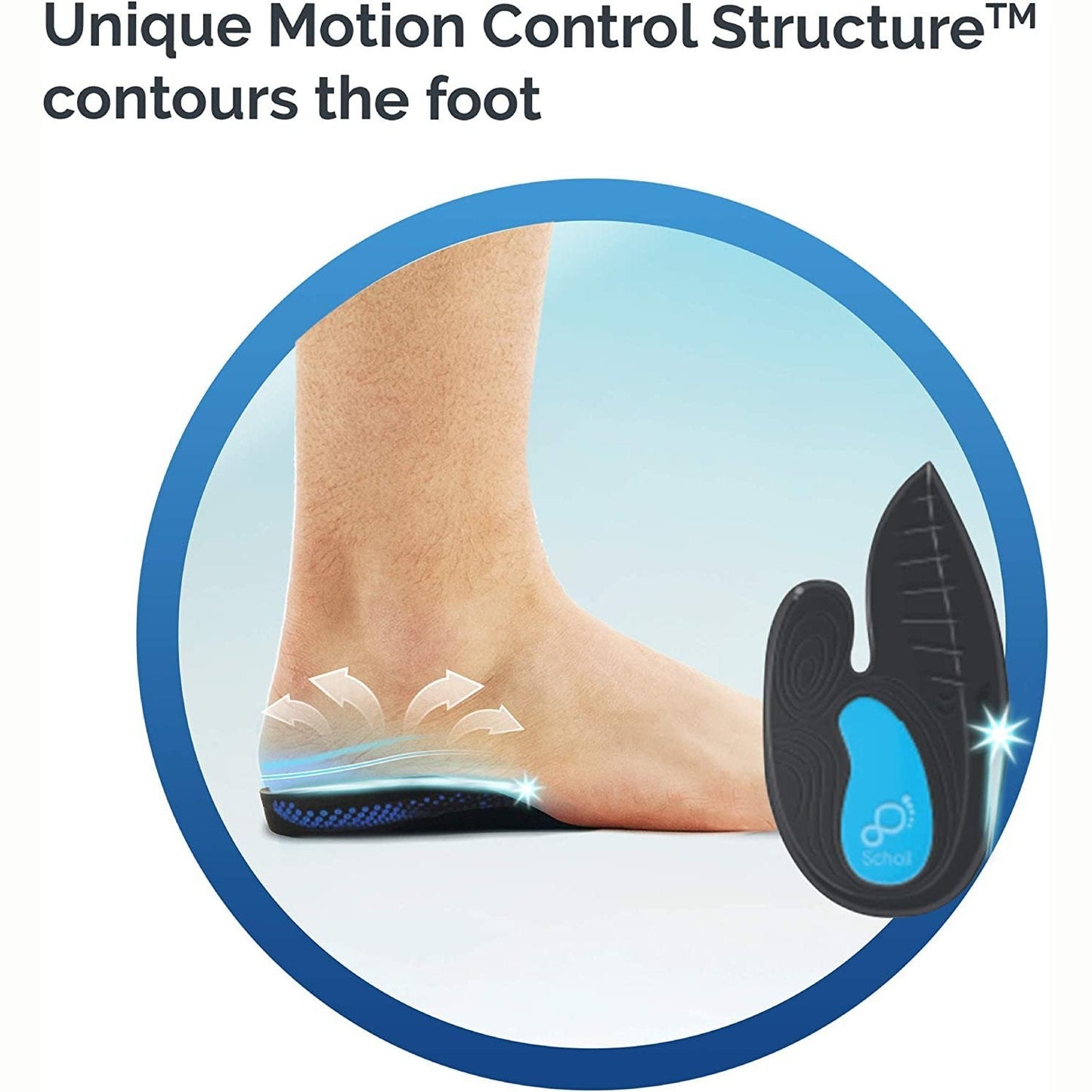 Scholl In Balance Heel and Ankle Orthotic Insole Medium