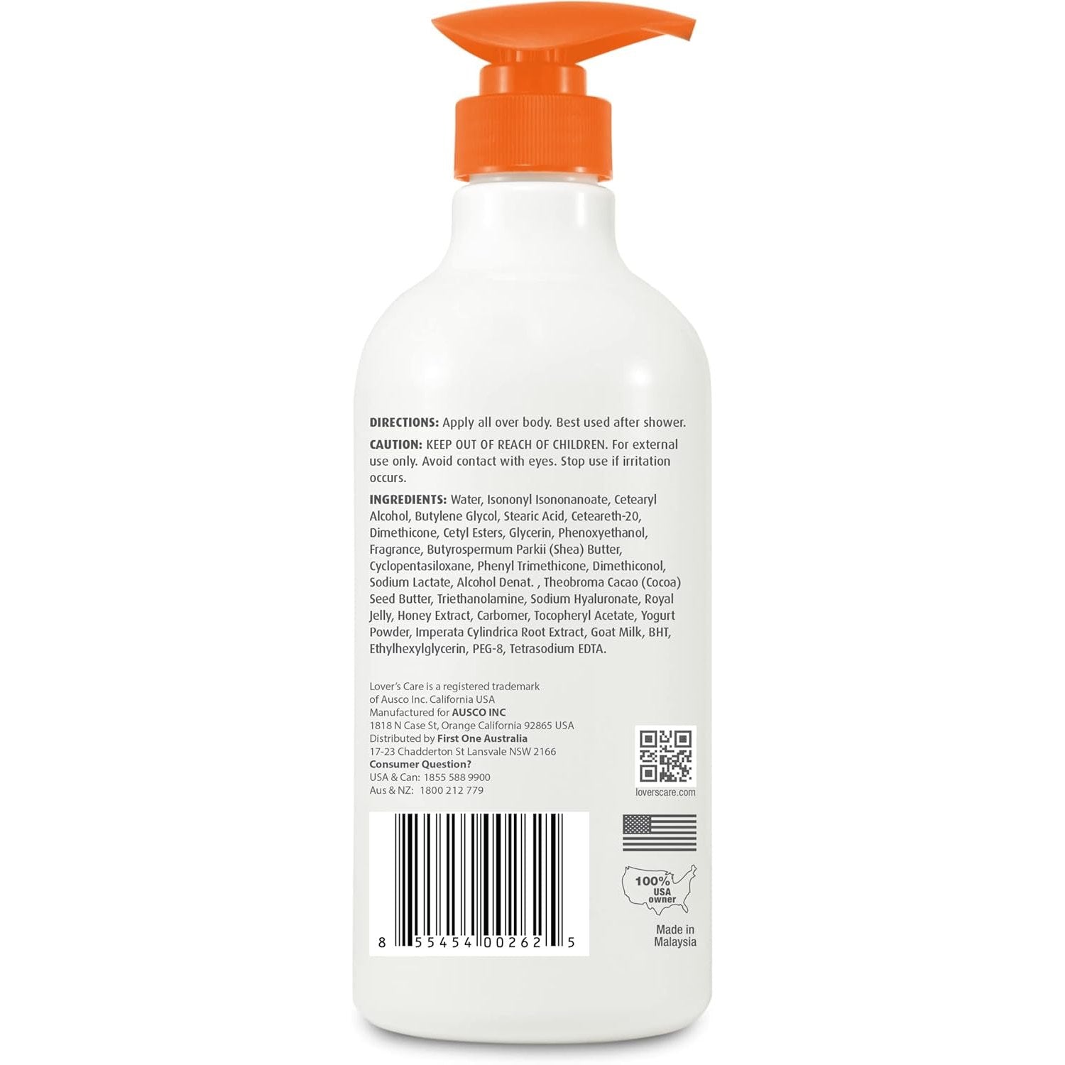 Lovercare Goat's Milk Body Lotion Royal Jelly & Honey 800ml