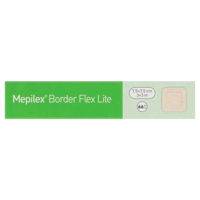 Molnlycke Mepilex Border Flex Lite 7.5cm X 7.5cm Dressings 5 Pack