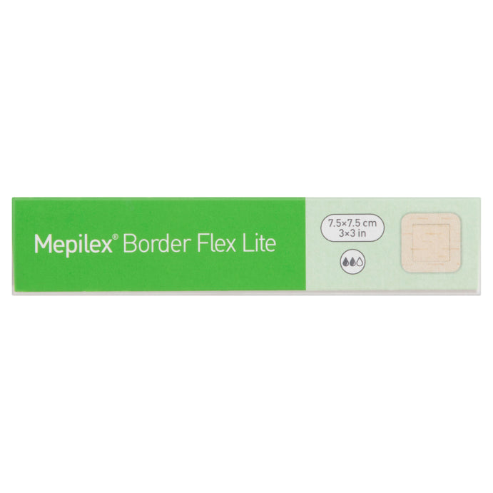 Molnlycke Mepilex Border Flex Lite 7.5cm X 7.5cm Dressings 5 Pack