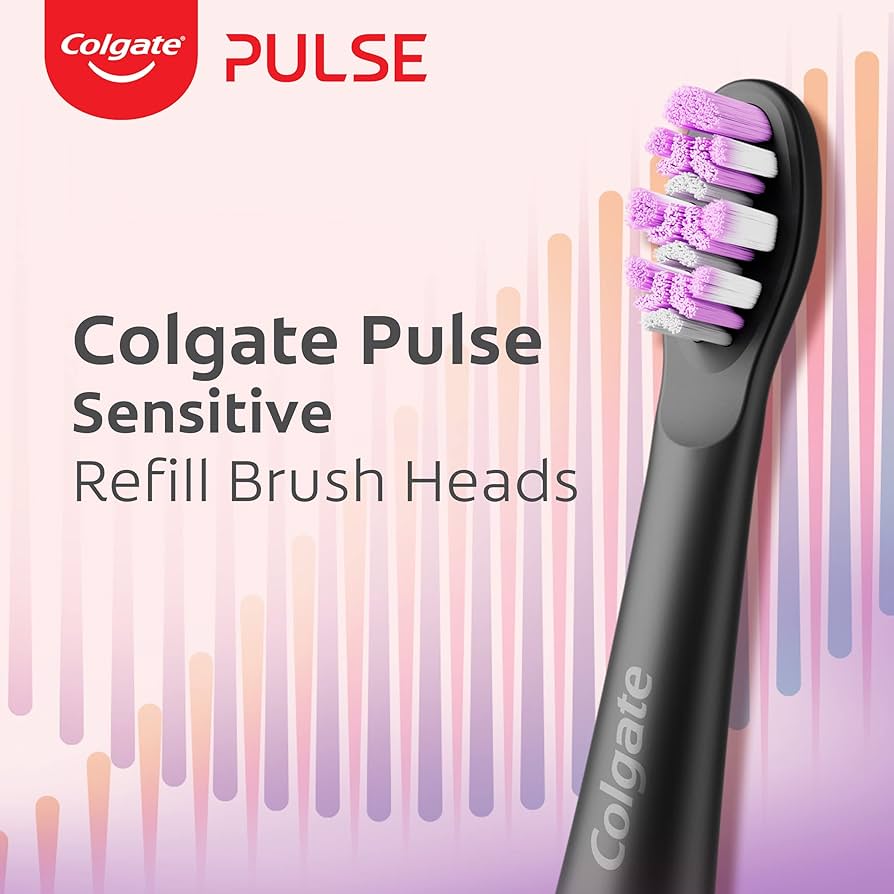 Colgate Electric Toothbrush Pulse Sensitive Refills 4 Pack