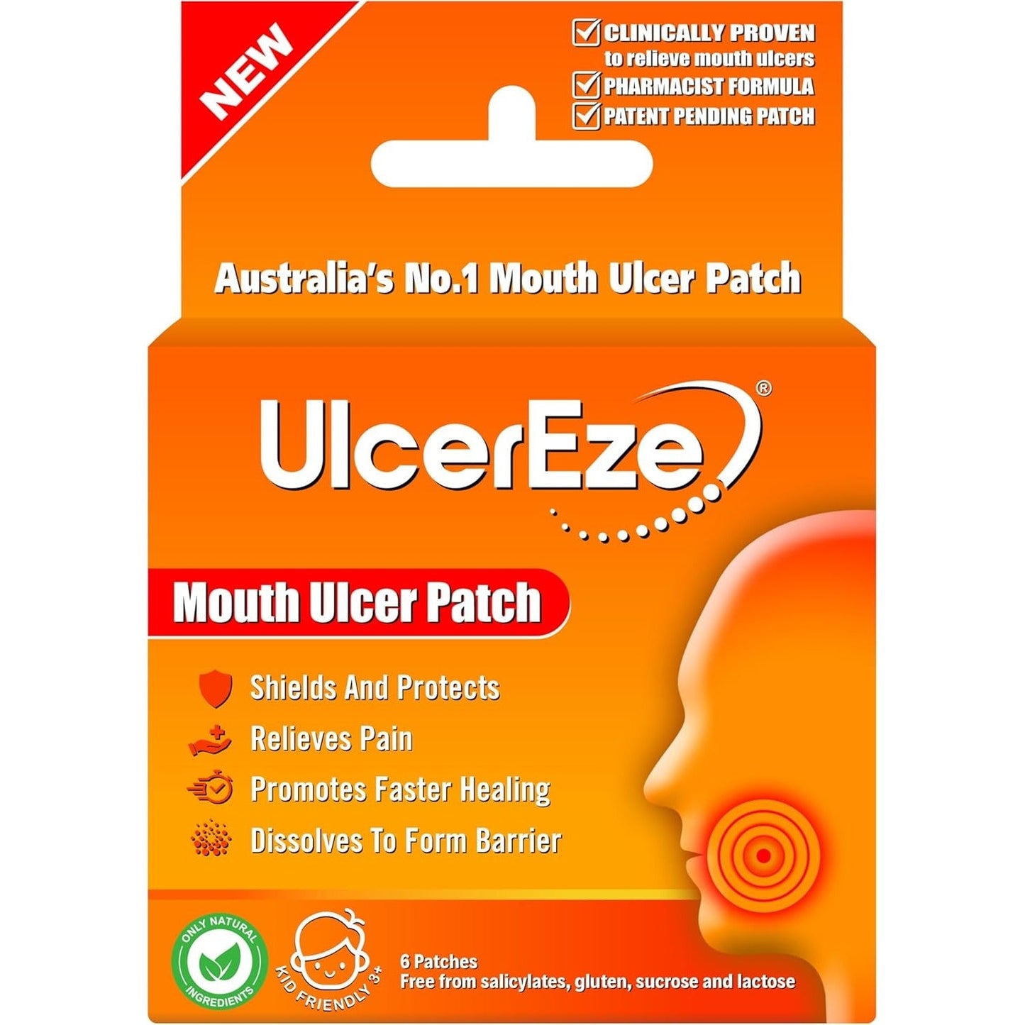Ulcereze Mouth Ulcer Packet 6 Patches