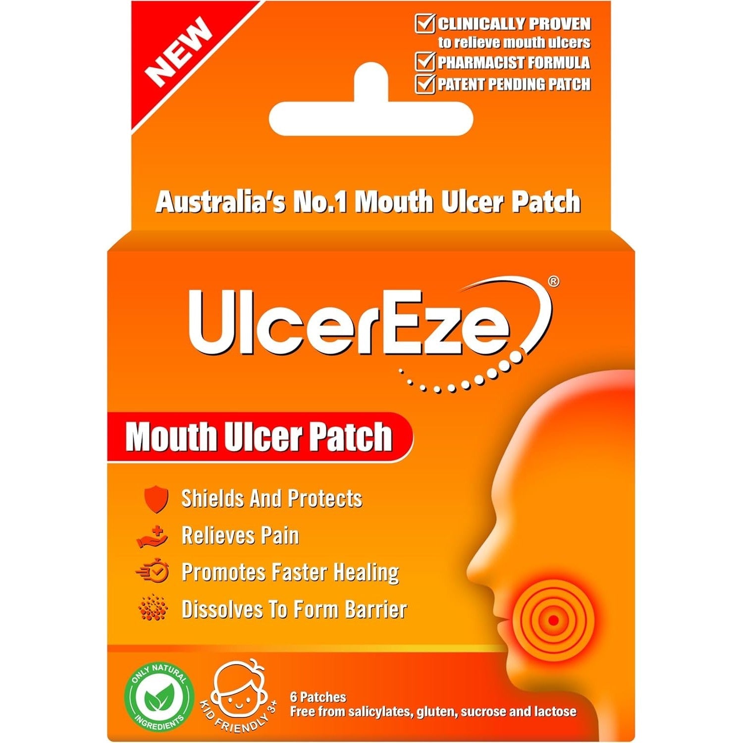 Ulcereze Mouth Ulcer Packet 6 Patches